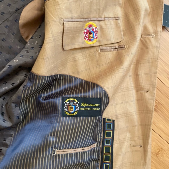 Mecca Sport Coat Suit Jacket Blazer 2 pocket Front 3 Pocket Inside Size 52 - Picture 12 of 16